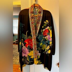 JOHNNY WAS ⚜️ Silk Reversible Kimono Jacket
